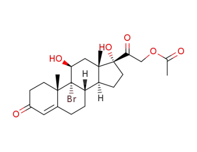 21-acetoxy-9-bromo-11β,17-dihydroxy-pregn-4-ene-3,20-dione