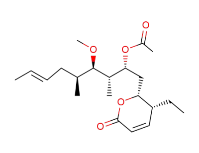 acetic acid (E)-(1R,2S,3R,4S)-1-[(2R,3R)-3-ethyl-6-oxo-3,6-dihydro-2H-pyran-2-ylmethyl]-3-methoxy-2,4-dimethyloct-6-enyl ester