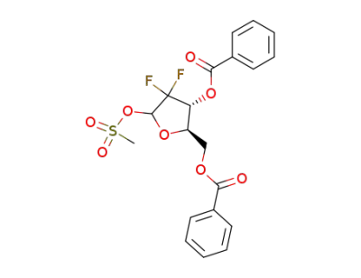 3,5-di-O-benzoyl-2-deoxy-2,2-difluoro-1-O-methanesulfonyl-D-erythro-pentofuranose