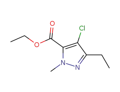 4-chloro-5-ethyl-2-methyl-2H-pyrazole-3-carboxylic acid ethyl ester
