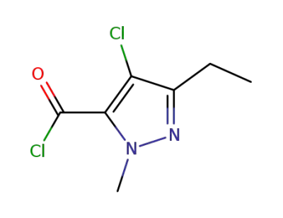 1-methyl-3-ethyl-4-chloro-1H-pyrazol-5-ylformylic acid chloride